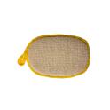 manopola di Sisal con pateletta per mano spessa 3 cm. alta 11cm e larga 11 cm