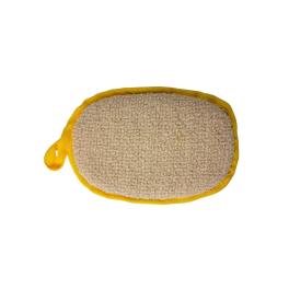 manopola di Sisal con pateletta per mano spessa 3 cm. alta 11cm e larga 11 cm