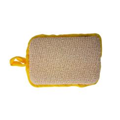 manopola di Sisal rettangolare con pateletta per mano spessa 3 cm. alta 11cm e larga 11 cm