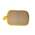 Pattina con pateletta per inserimento mano di Sisal e spugna  alta 17cm e larga 12 cm