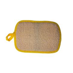 Pattina con pateletta per inserimento mano di Sisal e spugna  alta 17cm e larga 12 cm