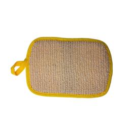 Pattina con pateletta per inserimento mano di Sisal e spugna  alta 17cm e larga 12 cm