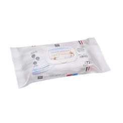Confezione da 72 Salviette umidificate cm.15x16 Latte e Vaniglia