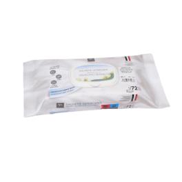 Confezione da 72 Salviette umidificate cm.15x16 Muschio Bianco