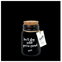 Candela in giara piccola Nera 100 gr.black coconut