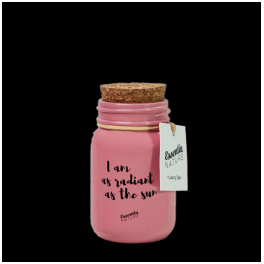 Candela in giara piccola luxury Rosa 100 gr.