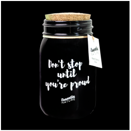 Candela in giara grande Nera 300 gr.black coconut