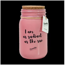 Candela in giara grande luxury Rosa 300 gr.