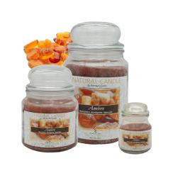Cartone da 6 Candele Medie Ambre da 380 gr cad.