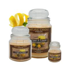 Cartone da 4 Candele Grandi Crema di Limone da 580 gr cad.