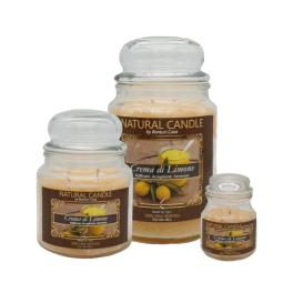 Cartone da 4 Candele Grandi Cuoio e Menta da 580 gr cad.