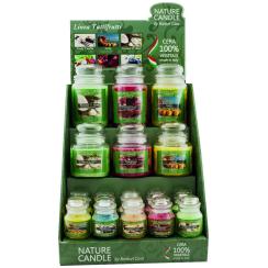Espositore Tutti Frutti con 22 candele (12 da 90gr+6 da 380gr+4 da 580gr)